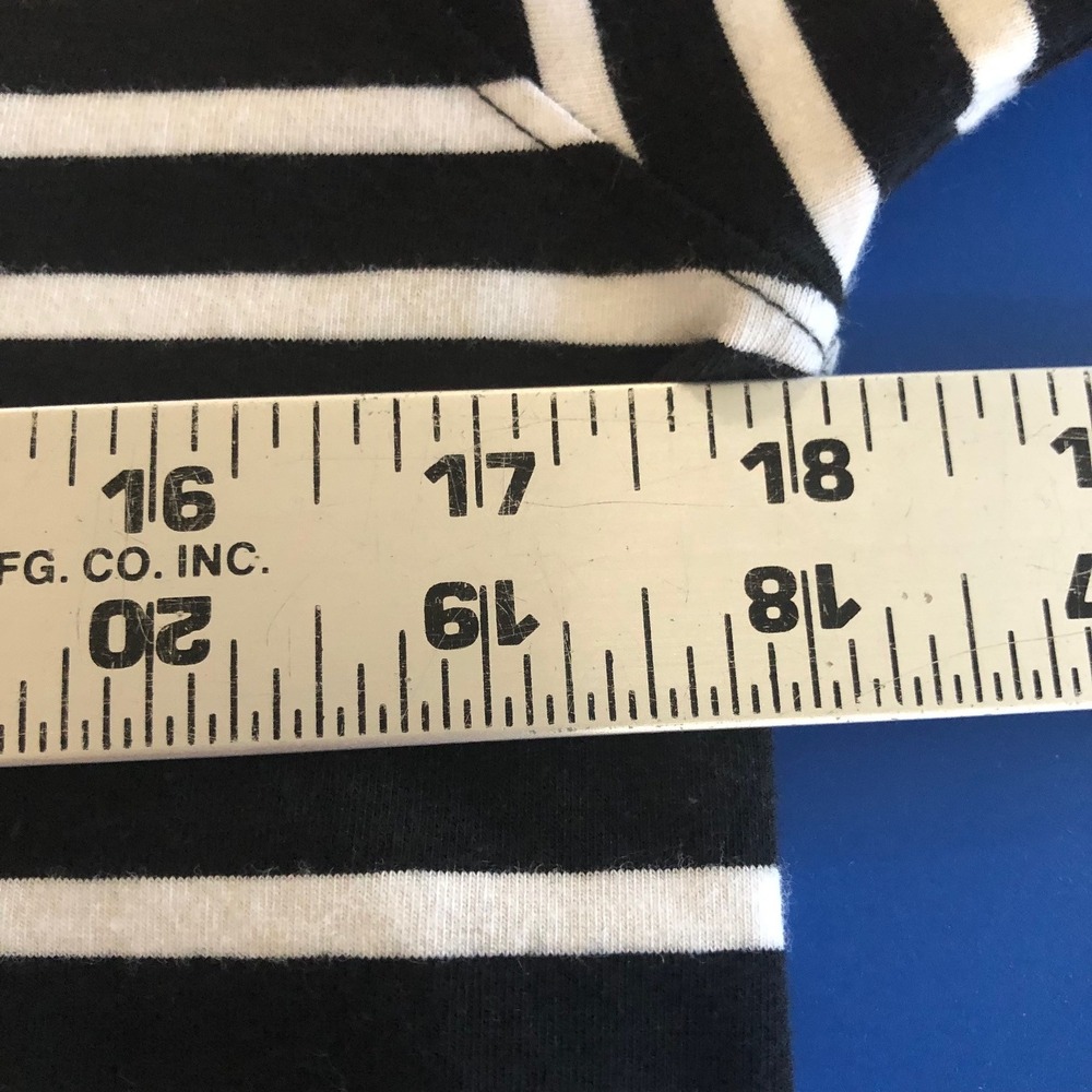 Coolibar Hoodie Dress Womens S UPF Bamboo Black Stripe Nautical Beacht Cover Up - Picture 8 of 9